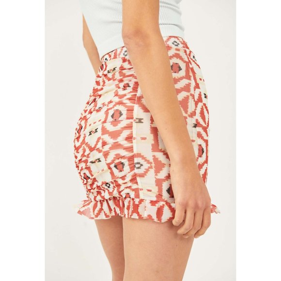 🎉LAST CHANCE🎉 NWT Free People Romi Mesh Mini Skirt / Geometric Combo - Picture 4 of 7